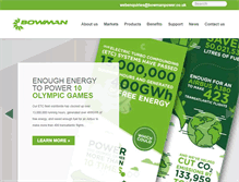 Tablet Screenshot of bowmanpower.com